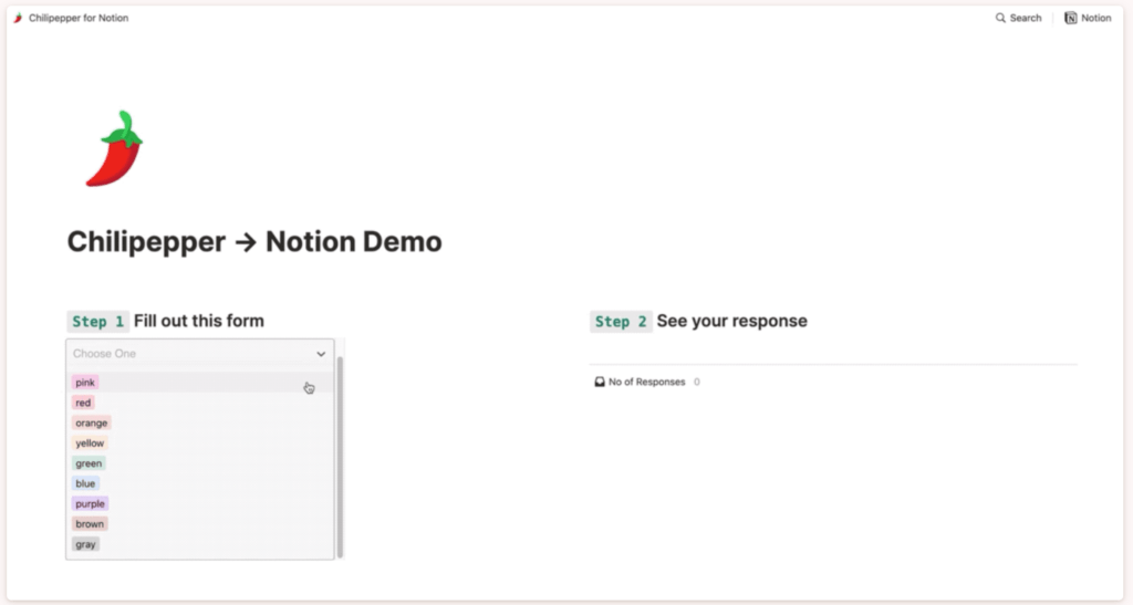 chilipepper notion demo