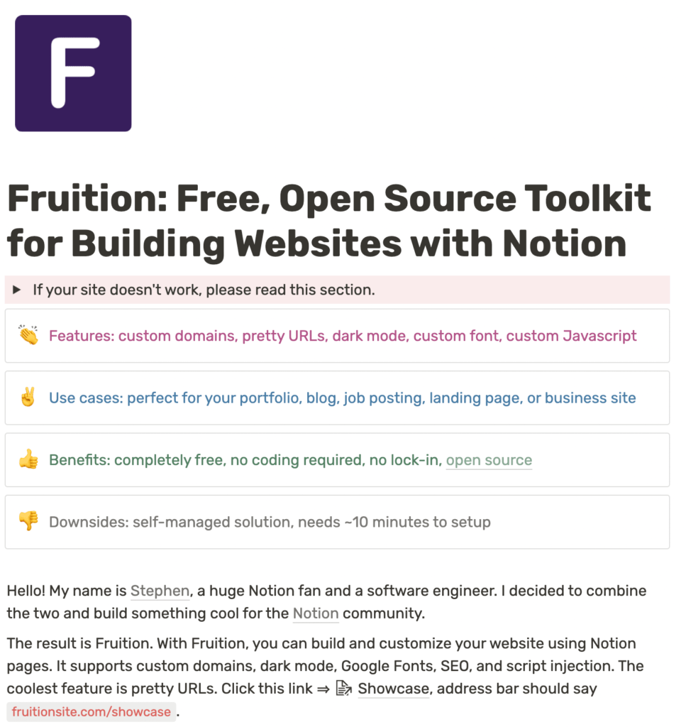 fruition